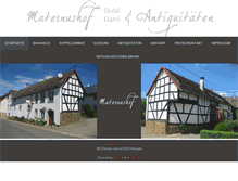 Tablet Screenshot of maternushof.com